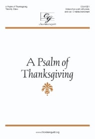 A Psalm of Thanksgiving Unison/Two-Part choral sheet music cover Thumbnail